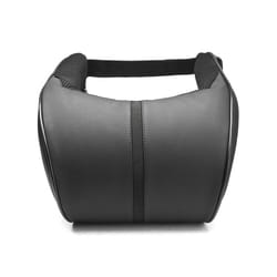 Car Seat Neck Pillow Car Leather Memory Foam Massage Pillow Seat Head - Black