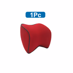 Breathable Car Seat Headrest Neck Pillow Auto Car Seat Pillow Memory Foam - 1 Pc Wine Red