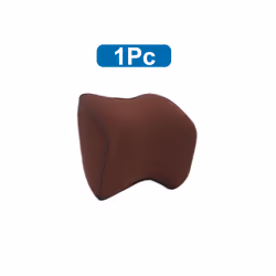 Breathable Car Seat Headrest Neck Pillow Auto Car Seat Pillow Memory Foam - 1 Pc Coffee