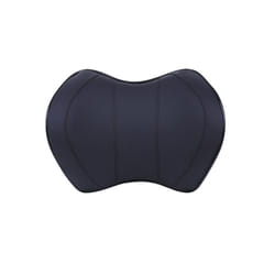 Car Headrest Neck Pillow For Seat Chair In Auto Memory Foam Cotton Cushion - PU black Neck