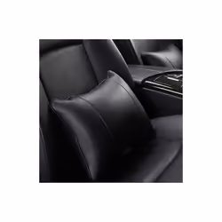 Car Neck Pillows Pu Leather head support protector black/red universal - big black