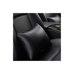 Car Neck Pillows Pu Leather head support protector black/red universal - big black