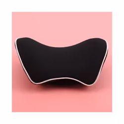Car Headrest Neck Pillow For Seat Chair In Auto Memory Foam Cotton Cushion - Cloth black Neck