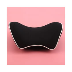 Car Headrest Neck Pillow For Seat Chair In Auto Memory Foam Cotton Cushion - Cloth black Neck
