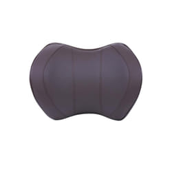 Car Headrest Neck Pillow For Seat Chair In Auto Memory Foam Cotton Cushion - PU Brown Neck