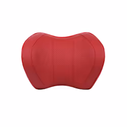Car Headrest Neck Pillow For Seat Chair In Auto Memory Foam Cotton Cushion - PU red Neck