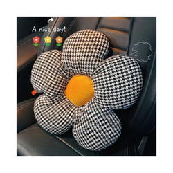 Car Headrest Waist Support Set Car Pillow Seat Back Cushion Waist Pad - b