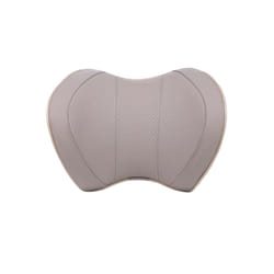 Car Seat Head Neck Rest Massage Auto Pillow Space Memory Neck Headrest - PU Beige Neck