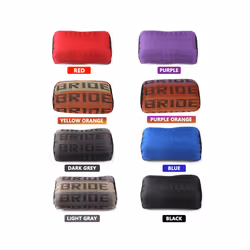 JDM Style BRIDE Soft Car Pillow Seat Support Decor Headrest Backrest Seat - Yellow Orange