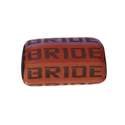 JDM Style BRIDE Soft Car Pillow Seat Support Decor Headrest Backrest Seat - Purple Orange