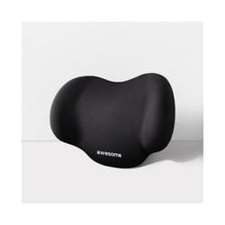 Memory Cotton Car Neck Headrest Pillow Car Accessories Cushion Auto Seat - black pillow