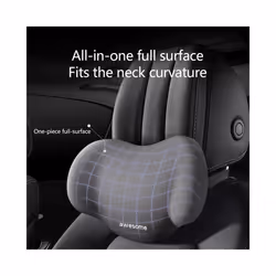 Memory Cotton Car Neck Headrest Pillow Car Accessories Cushion Auto Seat - black pillow
