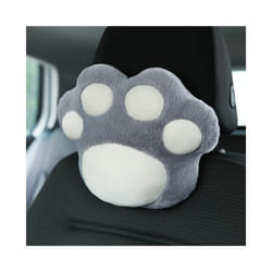 Neck Pillow Car Plush Headrest Cute Cat Claw Car Neck Pillow Fashion Car - Grey headrest