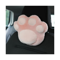 Neck Pillow Car Plush Headrest Cute Cat Claw Car Neck Pillow Fashion Car - Powder headrest