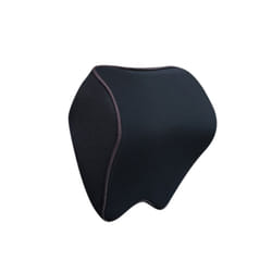 Car Headrest Pillow Auto Memory Foam Car Neck Pillow Seat Head Support - Black Coffee Edge