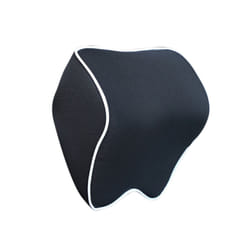 Car Headrest Pillow Auto Memory Foam Car Neck Pillow Seat Head Support - Black White Edge