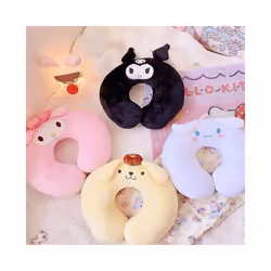 Car Neck Pillow Cute Anime Character Neck Supporter Cartoon Character - A