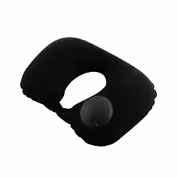 U-Shape Inflatable Travel Pillow Neck Pillow Car Head Rest Air Pillows - Black