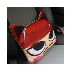 Cartoon car headrest Throw pillows Individual car decoration Animated - Caribbean rest
