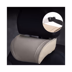 Car Memory Cotton Headrest Neck Pillow Car Pillow - black