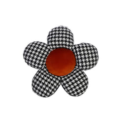 Car Pillow Set Thousand Bird Lattice Flower Headrest Cover Creative Cotton - Headrest Orange