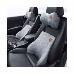 Universal  Car Neck Pillow Adjustable Headrest For Office Chair Cushion - 1Headrest Grey