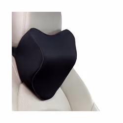 Car Lumbar Pillow Memory Foam Lumbar Support Cushion Car Low Back Pain - black headrest
