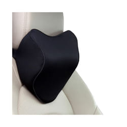 Car Lumbar Pillow Memory Foam Lumbar Support Cushion Car Low Back Pain - black headrest