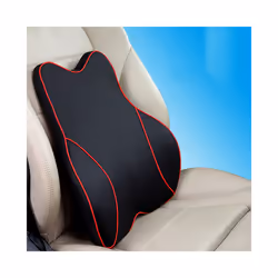 Car Lumbar Pillow Memory Foam Lumbar Support Cushion Car Low Back Pain - beige headrest