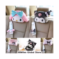 Car Neck Pillow Cute Anime Charactor Neckrest Lovely Animation Doll Neck - blue dog pillow1