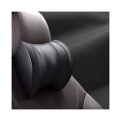 Car Headrest Pillow Car Lumbar Support Pillow Breathable Memory Foam Neck - 1pcs black neck
