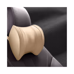 Car Headrest Pillow Car Lumbar Support Pillow Breathable Memory Foam Neck - 1pcs beige neck