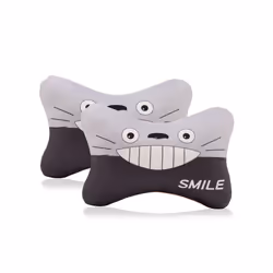 2pcs/Set Cartoon Car Headrest Neck Pillow Cushion Cute Universal Car Pillow - 6