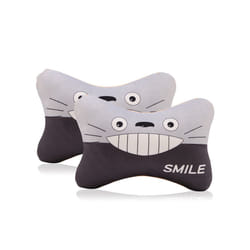 2pcs/Set Cartoon Car Headrest Neck Pillow Cushion Cute Universal Car Pillow - 6