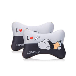 2pcs/Set Cartoon Car Headrest Neck Pillow Cushion Cute Universal Car Pillow - 4