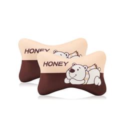 2pcs/Set Cartoon Car Headrest Neck Pillow Cushion Cute Universal Car Pillow - 5
