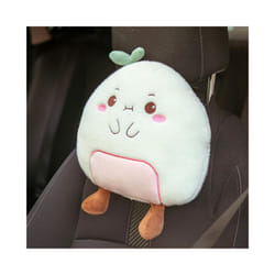 2021 Cartoon Poached Egg Plush Pillow Seat Belt Cover Waist Support Car - PW neckpillow