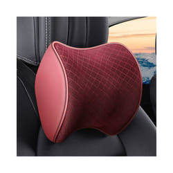 Car Neck Headrest Pillow Cushion Auto Seat Head Support Protector Automobiles - 1pcs red neck