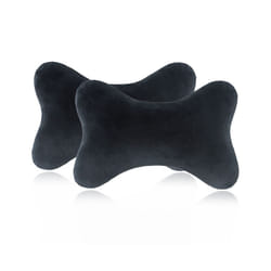 Car Neck Headrest Pillow Memory Foam Car Seat Neck Pillow Breathable Crystal - A pair of black