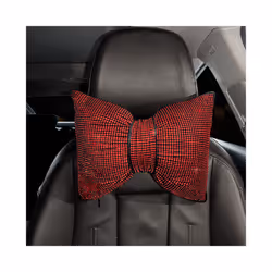 Colorful Rhinestones Full Diamond Bowknot Fashion Sparking Car Interior - Red neck