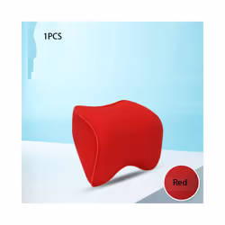 Breathable Car Seat Headrest Neck Pillow Auto Car Seat Pillow Memory Foam - 1 PC Red