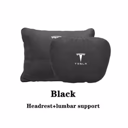 Car Seat Headrest For Tesla Model S X 3 Y 2022 Neck Pillow Cushion Auto - Red headrest