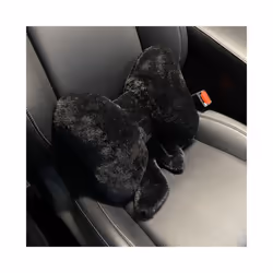 New Bowknot Car Headrest Pillow Lovely Auto Seat Head Support Neck Protector - Black-Waist