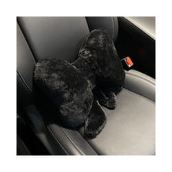 New Bowknot Car Headrest Pillow Lovely Auto Seat Head Support Neck Protector - Black-Waist