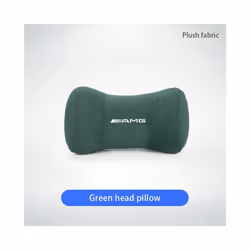 Car Neck Pillow Protector Auto Logo Seat Headrest For Mercedes Benz AMG - FMP-Green