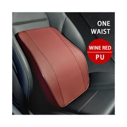 Car Neck Headrest Pillow Rest Head Support Cushion Car Breathable Memory - 1pcs red waist