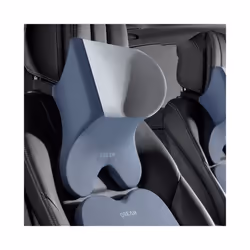 Car Lumbar Support Headrest Neck Pillow Universal Soft Neck Cushion Auto - Gray-Headrest