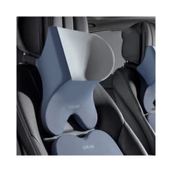 Car Lumbar Support Headrest Neck Pillow Universal Soft Neck Cushion Auto - Gray-Headrest