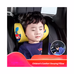 Car Child Headrest Car Sleep Headrest Neck Pillow Car Child Comfort Sleep - night lion