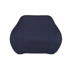 Car Seat Head Neck Rest Massage Auto Pillow Space Memory Neck Headrest - PU Black  Back